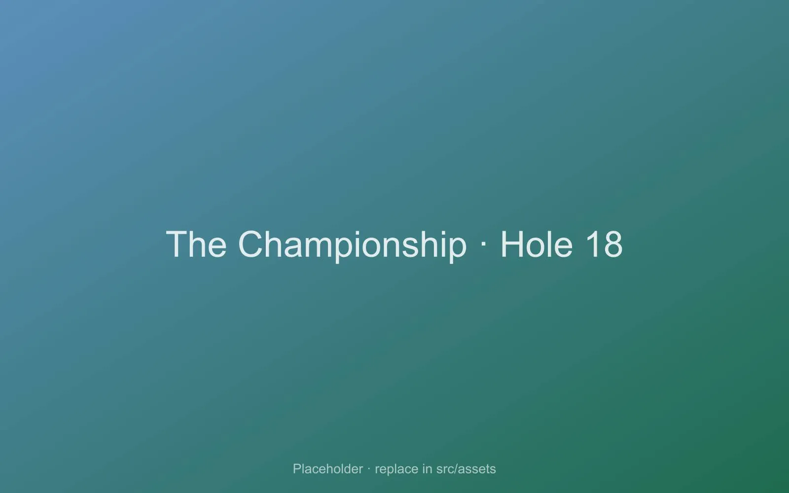Virtual Golf game screen