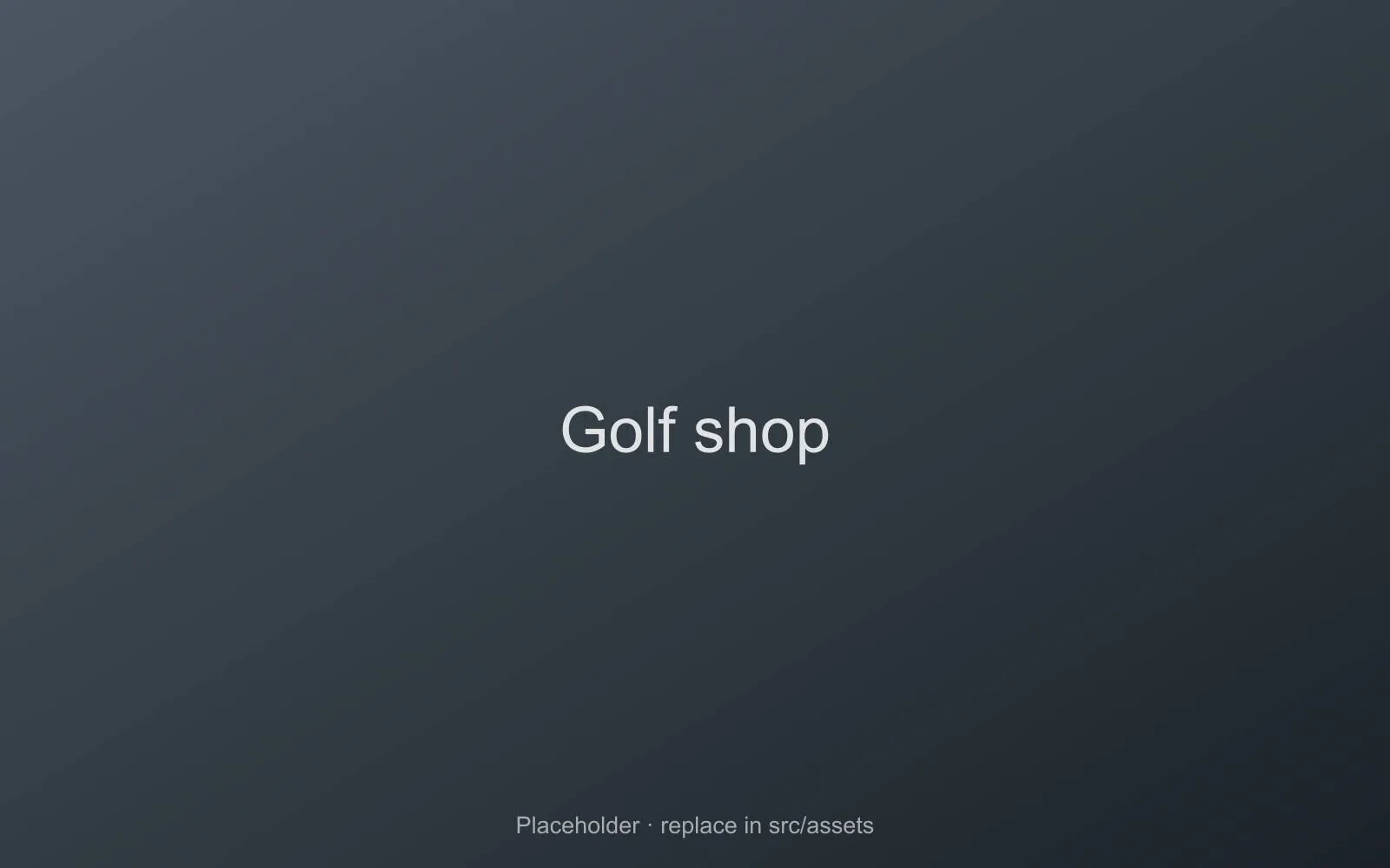 The Golf Shop