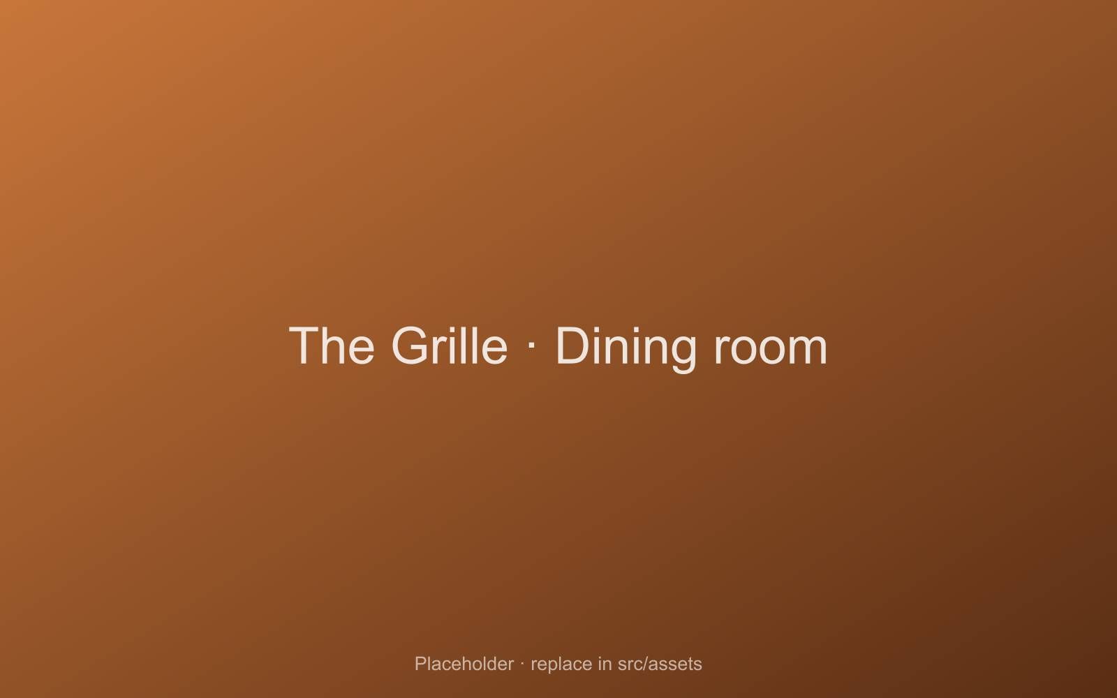 Dining room at The Grille