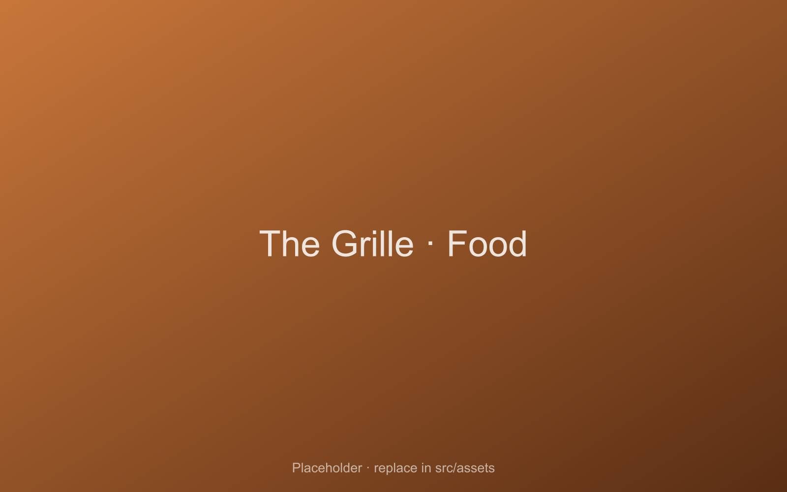 A burger and salad served at The Grille