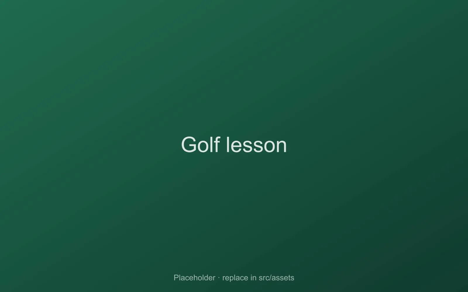 Instructor coaching a golfer on the range